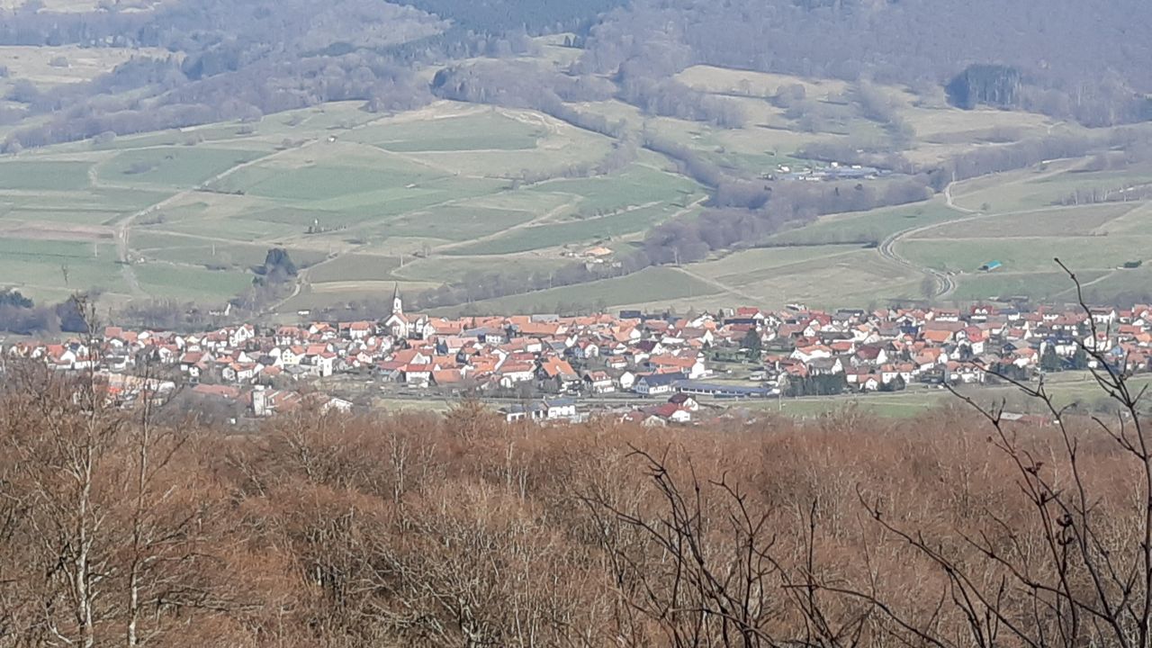 Blick vom Schafstein auf Wüstensachsen Blick vom Schafstein auf Wüstensachsen
